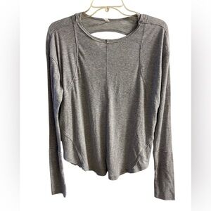FP Movement Gray Top ribbed athletic casual‎ Medium